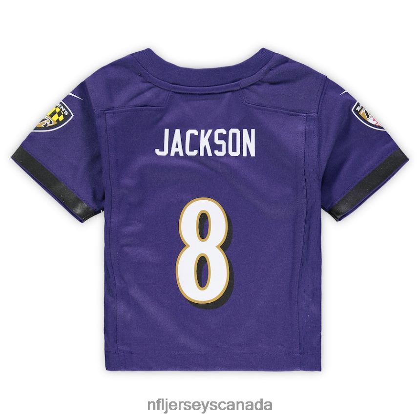Kids Baltimore Ravens Lamar Jackson Nike Purple Game Jersey Clothing NFL TBXFR61102