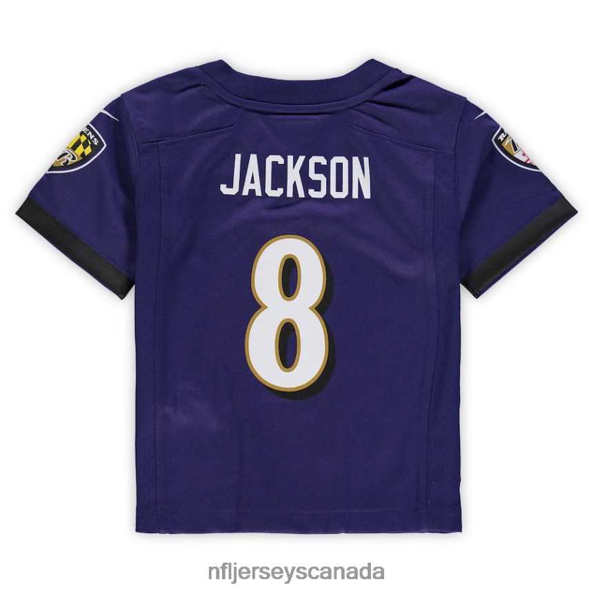 Kids Baltimore Ravens Lamar Jackson Nike Purple Game Jersey Clothing NFL TBXFR61796