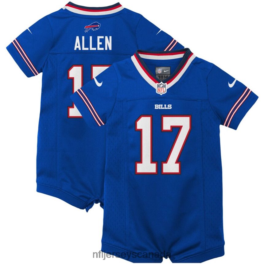 Kids Buffalo Bills Josh Allen Nike Royal Romper Jersey Clothing NFL TBXFR6699