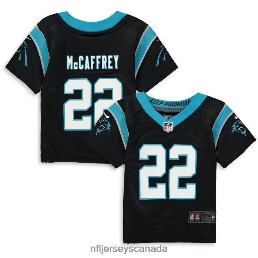 Kids Carolina Panthers Christian McCaffrey Nike Black Player Game Jersey Clothing NFL TBXFR61950