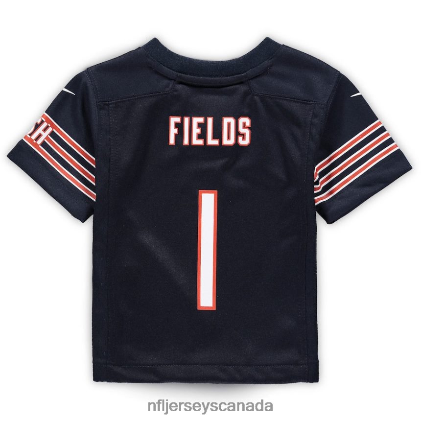 Kids Chicago Bears Justin Fields Nike Navy Game Jersey Clothing NFL TBXFR6513