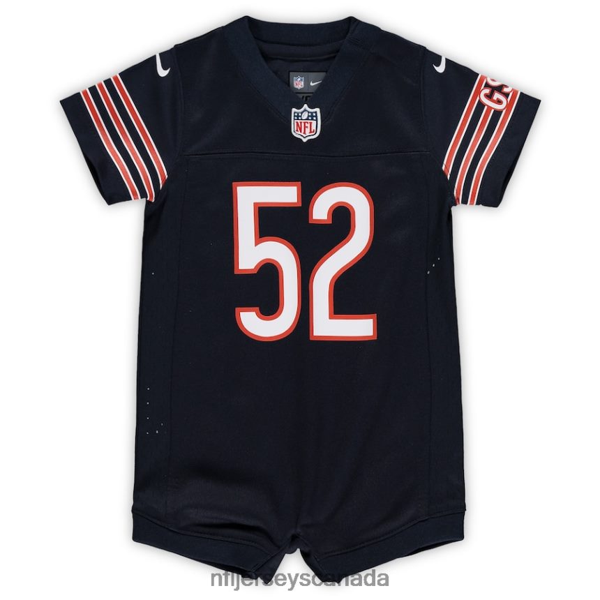 Kids Chicago Bears Khalil Mack Nike Navy Romper Jersey Clothing NFL TBXFR62006