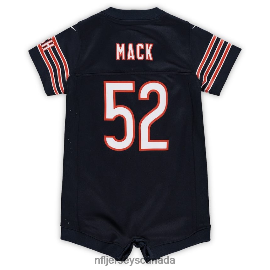 Kids Chicago Bears Khalil Mack Nike Navy Romper Jersey Clothing NFL TBXFR62006