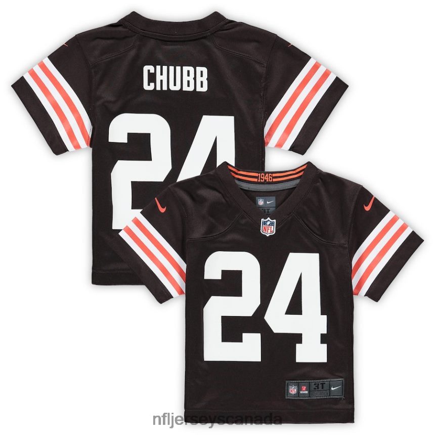 Kids Cleveland Browns Nick Chubb Nike Brown Game Jersey Clothing NFL TBXFR6814