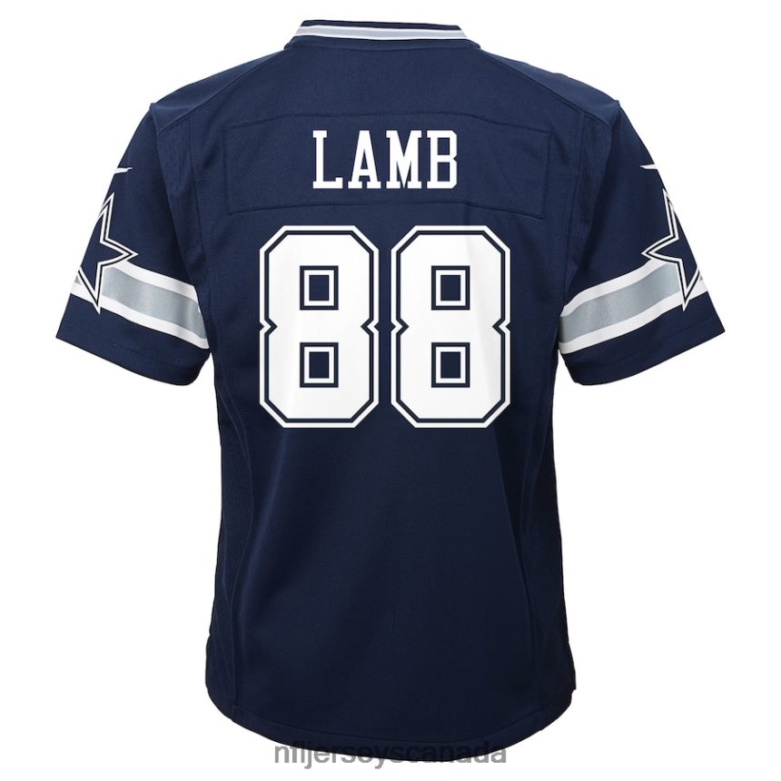 Kids Dallas Cowboys CeeDee Lamb Nike Navy Game Jersey Clothing NFL TBXFR61088
