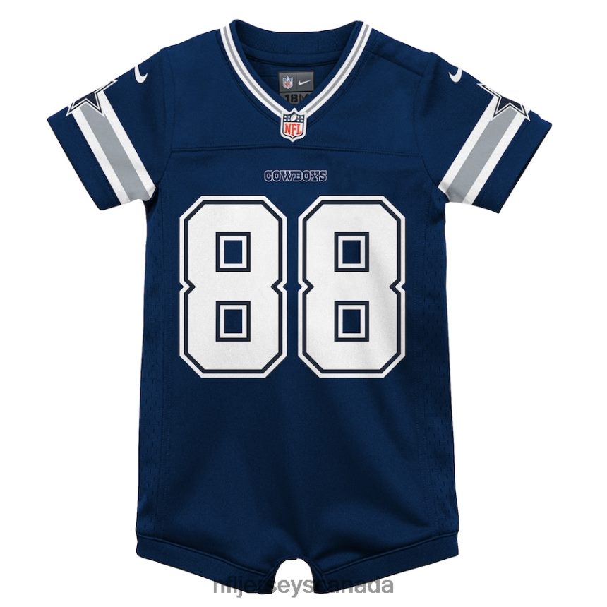 Kids Dallas Cowboys CeeDee Lamb Nike Navy Game Jersey Romper Clothing NFL TBXFR6566