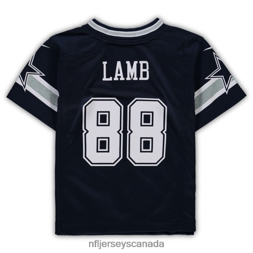 Kids Dallas Cowboys CeeDee Lamb Nike Navy Player Game Jersey Clothing NFL TBXFR61360