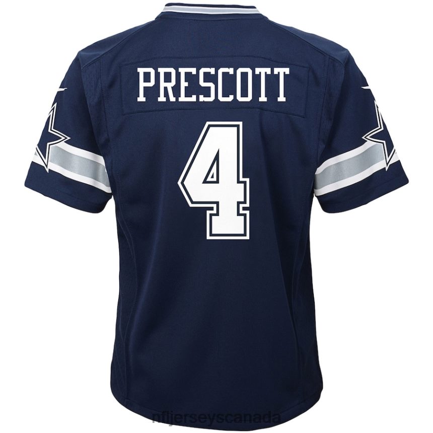 Kids Dallas Cowboys Dak Prescott Nike Navy Player Game Jersey Clothing NFL TBXFR61206