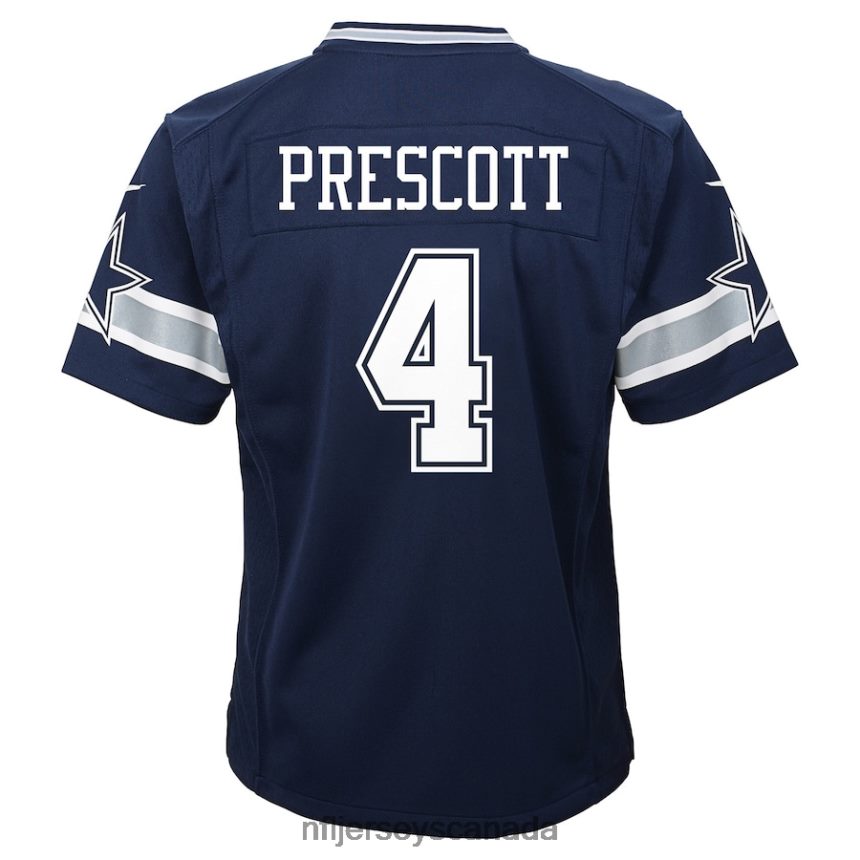 Kids Dallas Cowboys Dak Prescott Nike Navy Team Game Jersey Clothing NFL TBXFR61144
