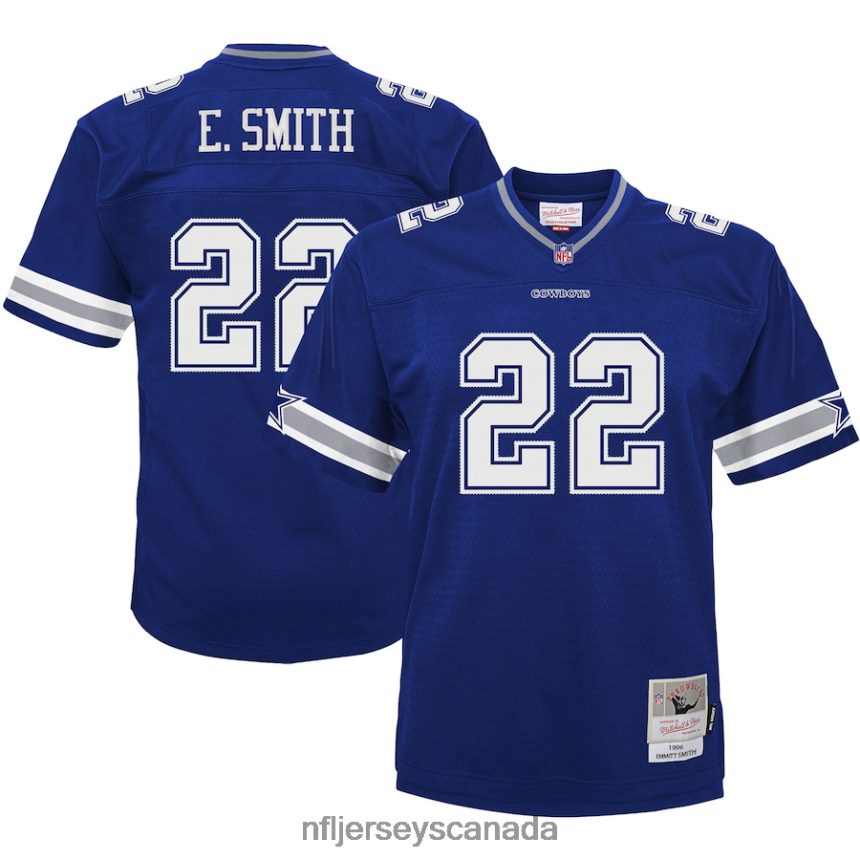 Kids Dallas Cowboys Emmitt Smith Mitchell  Ness Navy 1996 Retired Legacy Jersey Clothing NFL TBXFR61212