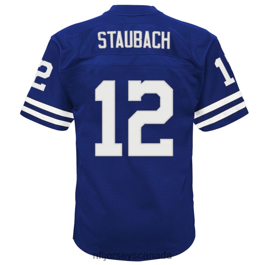 Kids Dallas Cowboys Roger Staubach Mitchell  Ness Navy 1971 Retired Legacy Jersey Clothing NFL TBXFR62717