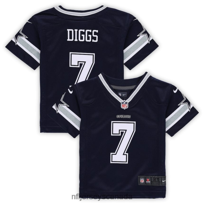 Kids Dallas Cowboys Trevon Diggs Nike Navy Game Jersey Clothing NFL TBXFR61648
