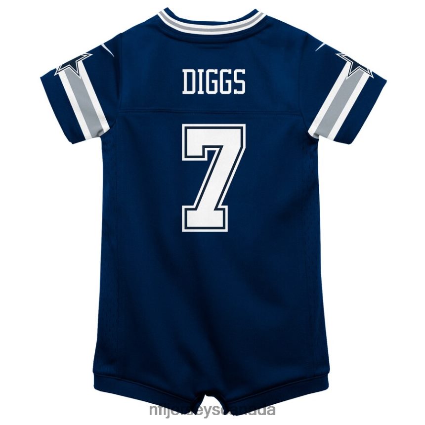 Kids Dallas Cowboys Trevon Diggs Nike Navy Game Romper Jersey Clothing NFL TBXFR63788