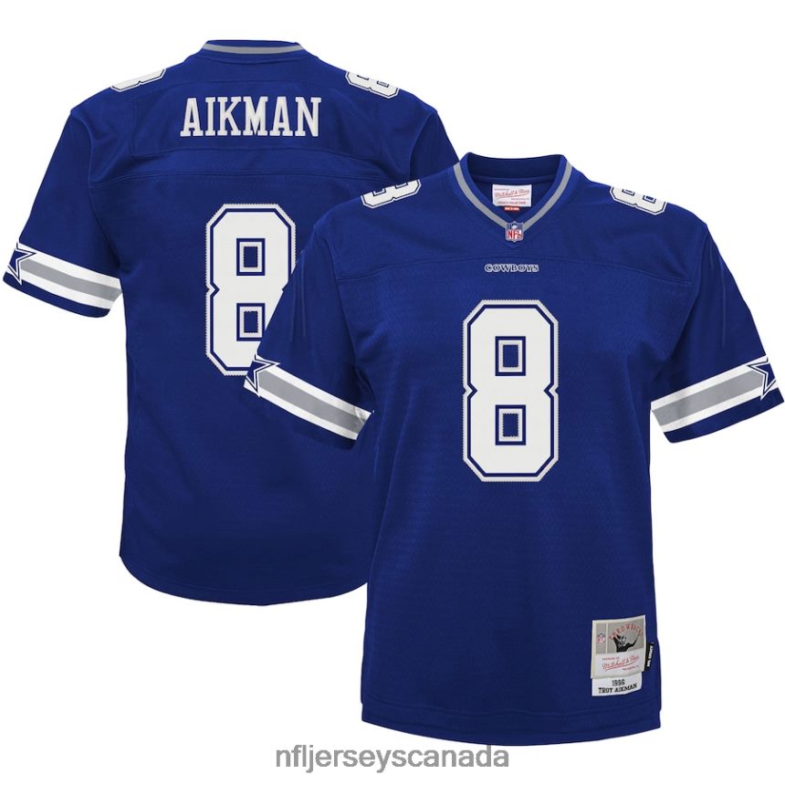 Kids Dallas Cowboys Troy Aikman Mitchell  Ness Navy 1996 Retired Legacy Jersey Clothing NFL TBXFR61698