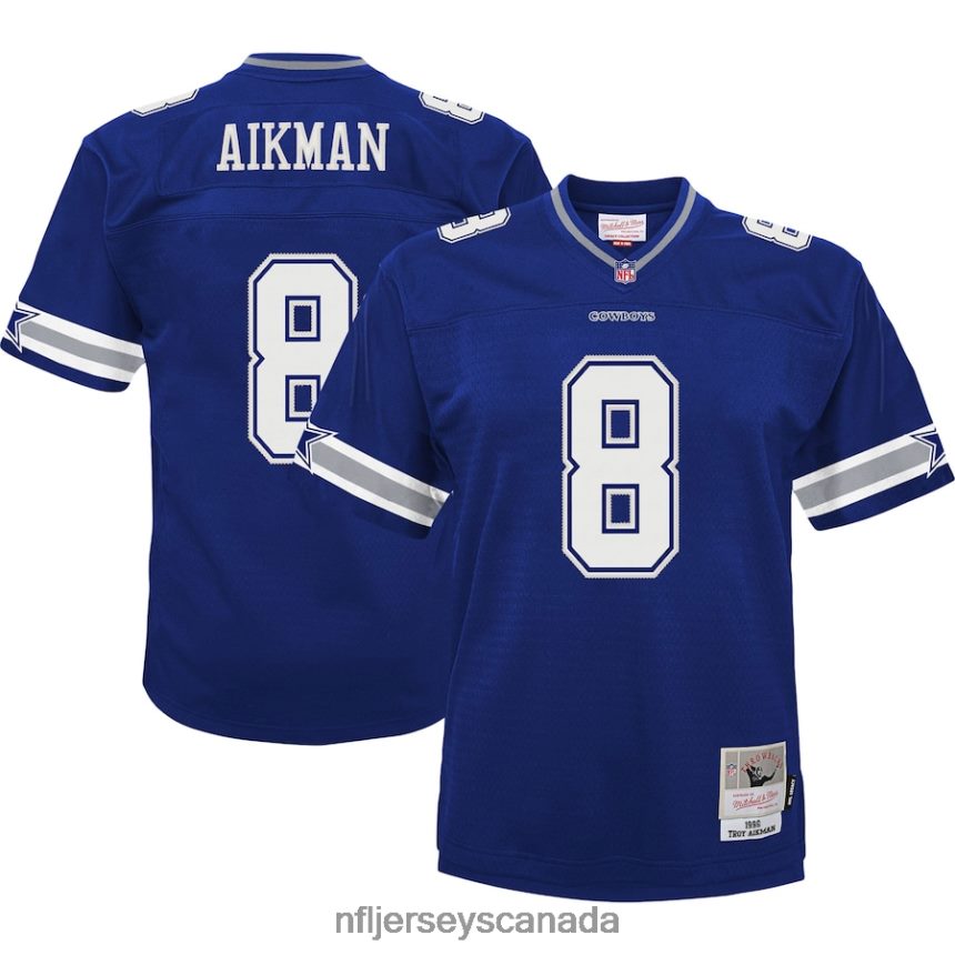 Kids Dallas Cowboys Troy Aikman Mitchell  Ness Navy 1996 Retired Legacy Jersey Clothing NFL TBXFR61941