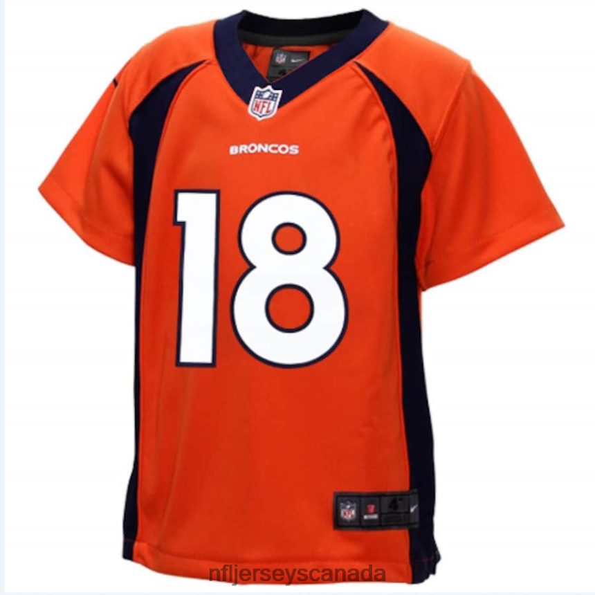 Kids Denver Broncos Peyton Manning Nike Orange Game Jersey Clothing NFL TBXFR62102