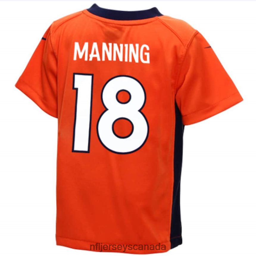 Kids Denver Broncos Peyton Manning Nike Orange Game Jersey Clothing NFL TBXFR62102