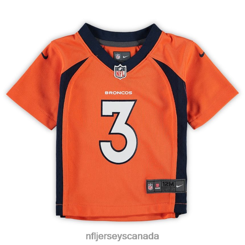 Kids Denver Broncos Russell Wilson Nike Orange Game Jersey Clothing NFL TBXFR61152