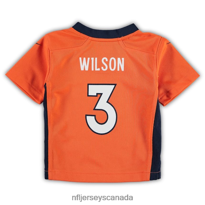 Kids Denver Broncos Russell Wilson Nike Orange Game Jersey Clothing NFL TBXFR61152