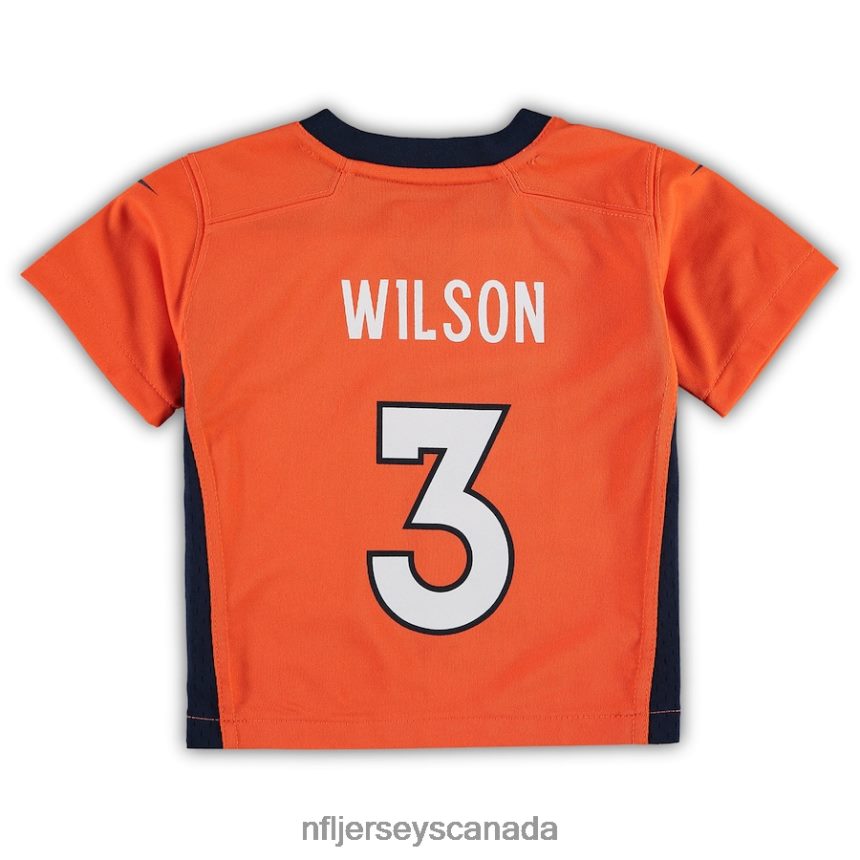 Kids Denver Broncos Russell Wilson Nike Orange Game Jersey Clothing NFL TBXFR61951