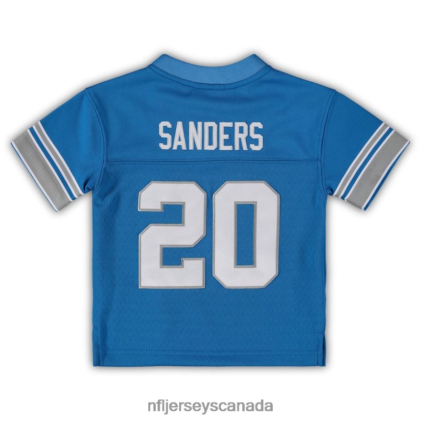 Kids Detroit Lions Barry Sanders Mitchell  Ness Blue 1996 Retired Legacy Jersey Clothing NFL TBXFR61072