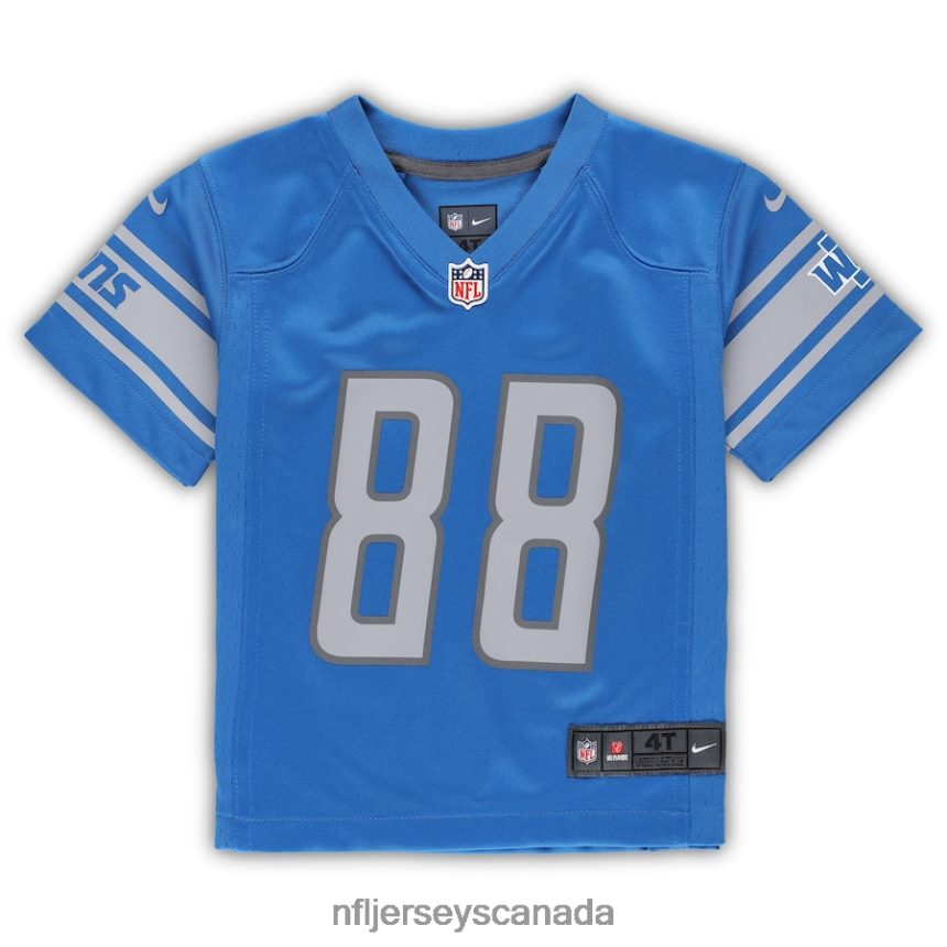 Kids Detroit Lions TJ Hockenson Nike Blue Game Jersey Clothing NFL TBXFR62368