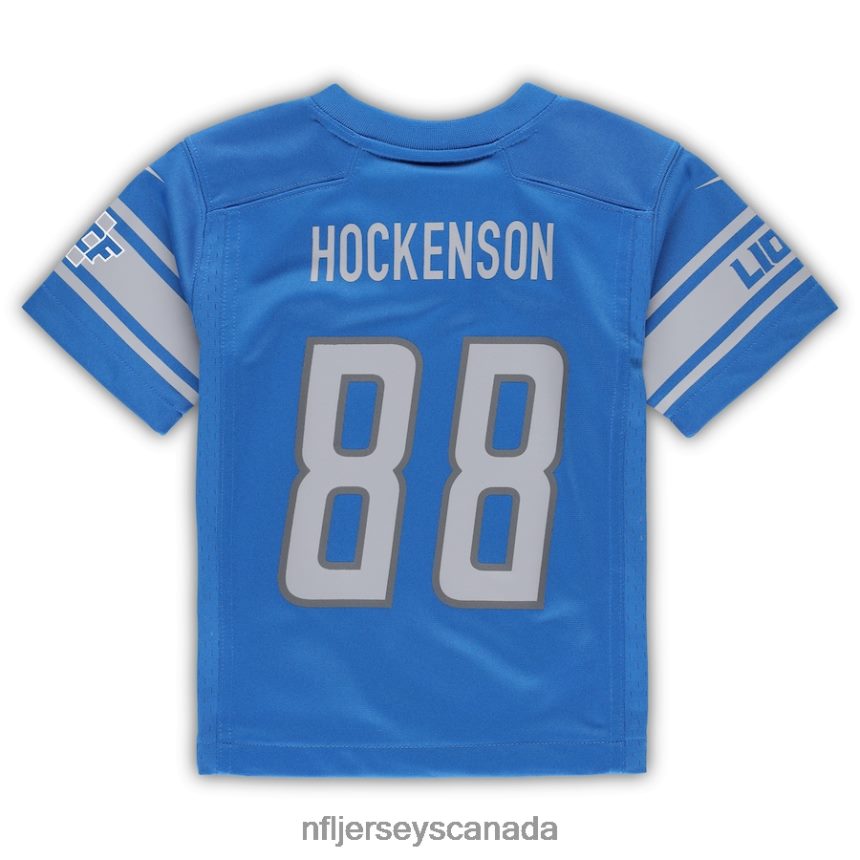 Kids Detroit Lions TJ Hockenson Nike Blue Game Jersey Clothing NFL TBXFR62368
