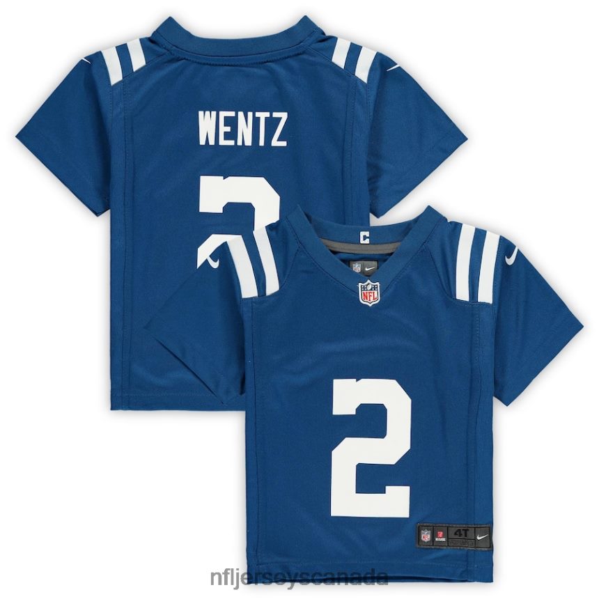 Kids Indianapolis Colts Carson Wentz Nike Royal Game Jersey Clothing NFL TBXFR62707