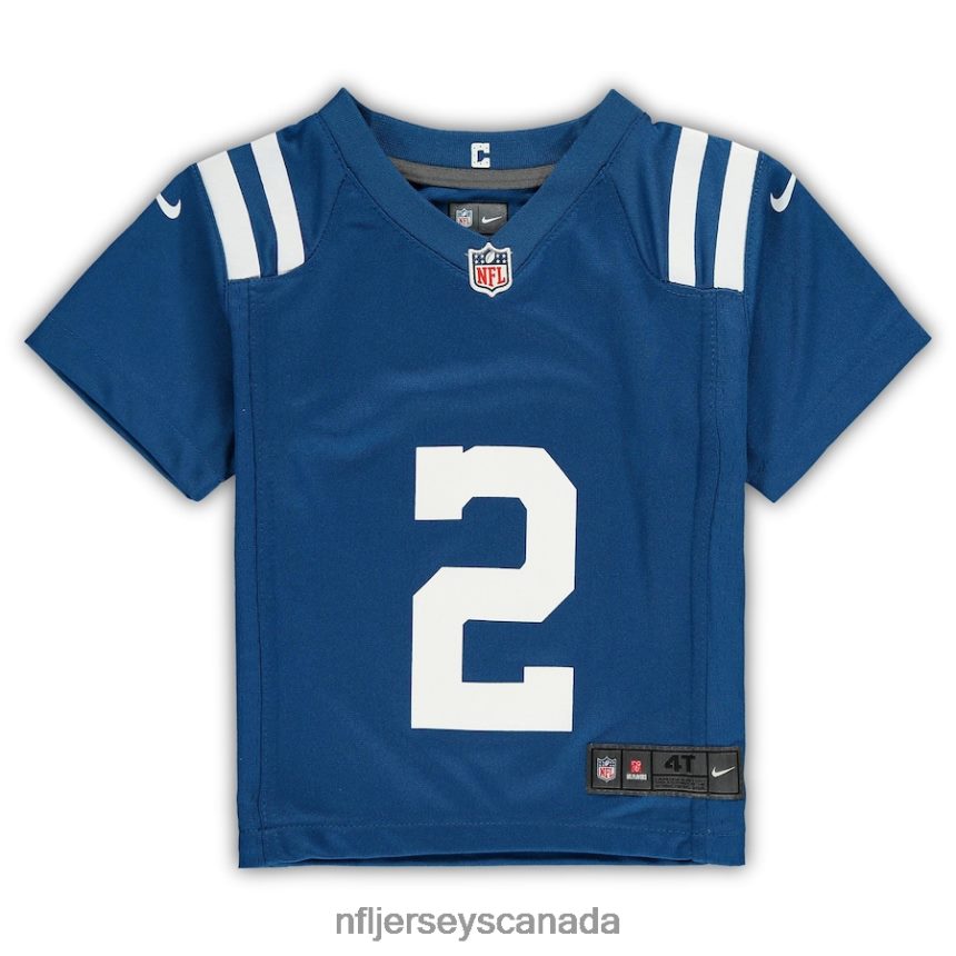 Kids Indianapolis Colts Carson Wentz Nike Royal Game Jersey Clothing NFL TBXFR62707