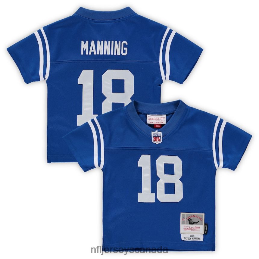 Kids Indianapolis Colts Peyton Manning Mitchell  Ness Royal 1998 Retired Legacy Jersey Clothing NFL TBXFR61706
