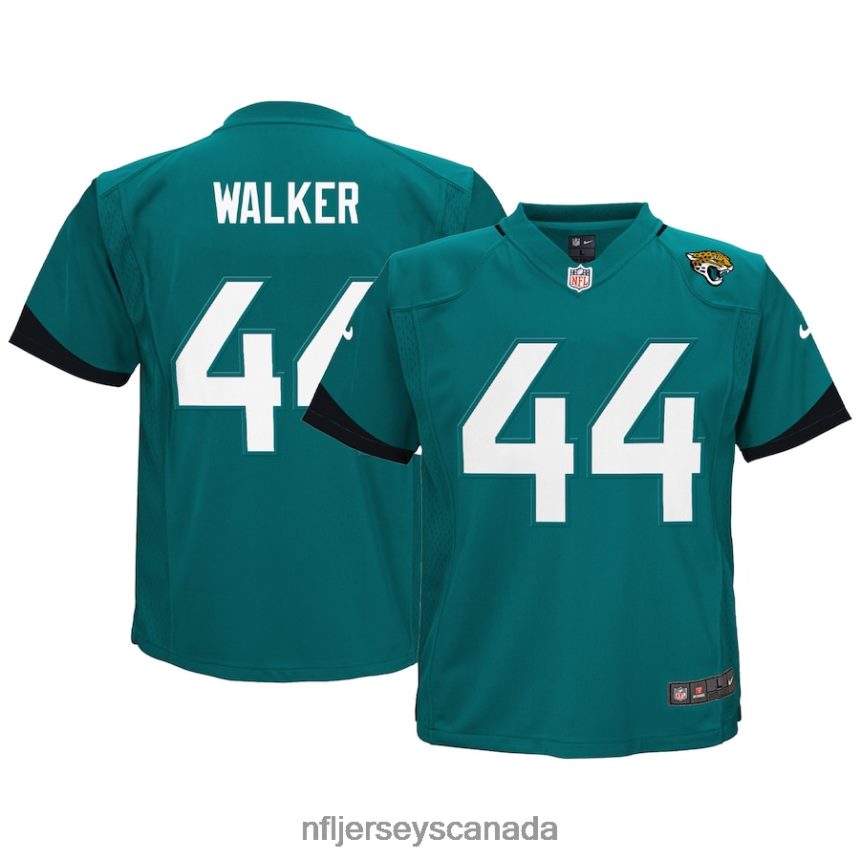 Kids Jacksonville Jaguars Travon Walker Nike Teal Game Jersey Clothing NFL TBXFR63350