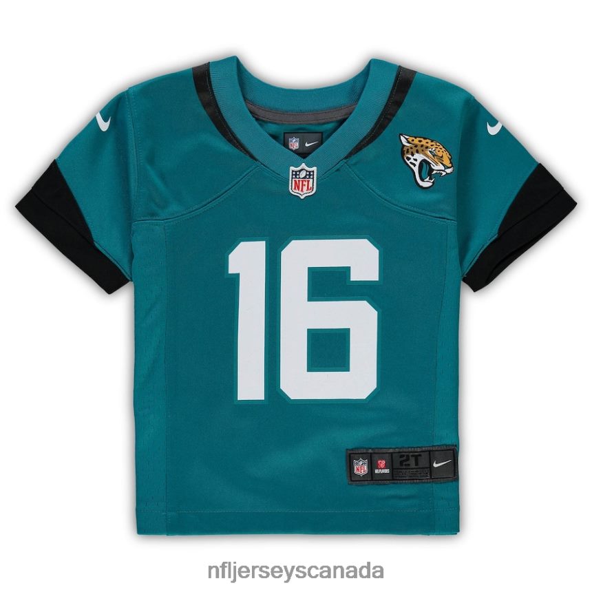 Kids Jacksonville Jaguars Trevor Lawrence Nike Teal Game Jersey Clothing NFL TBXFR61057