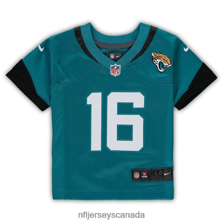 Kids Jacksonville Jaguars Trevor Lawrence Nike Teal Game Jersey Clothing NFL TBXFR61116