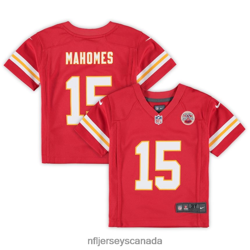 Kids Kansas City Chiefs Patrick Mahomes Nike Red Game Jersey Clothing NFL TBXFR6676