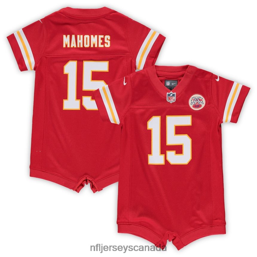 Kids Kansas City Chiefs Patrick Mahomes Nike Red Romper Jersey Clothing NFL TBXFR6966