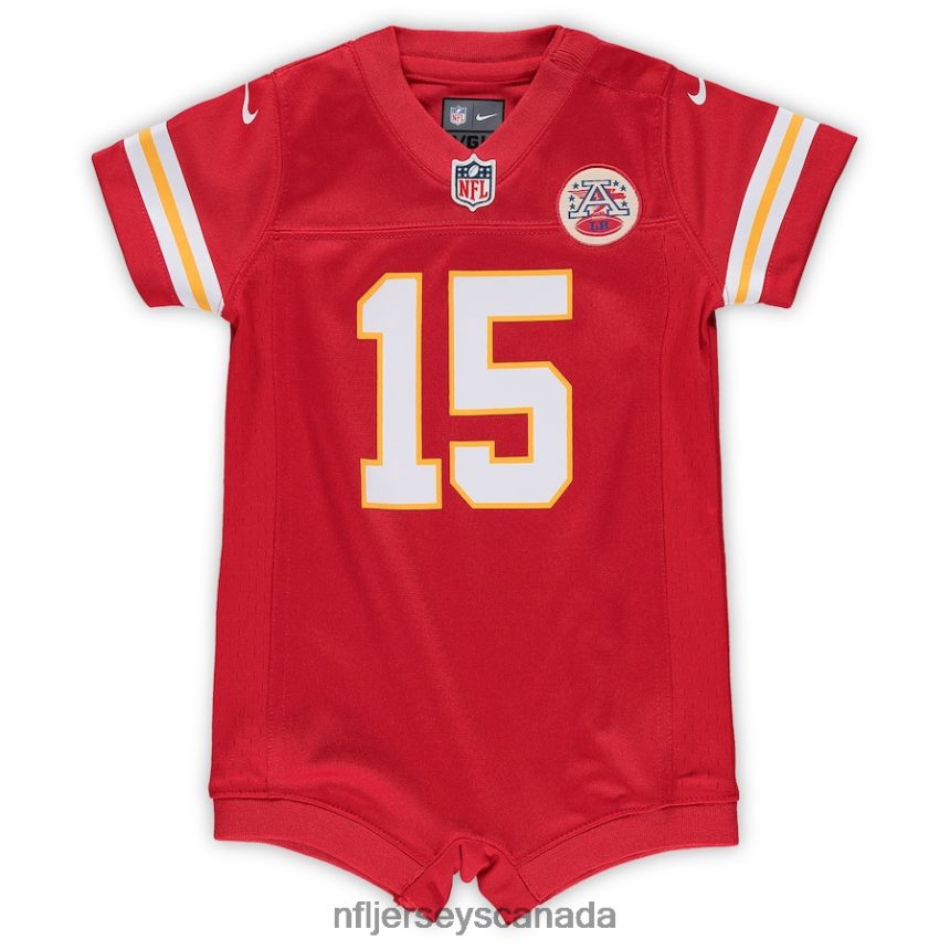 Kids Kansas City Chiefs Patrick Mahomes Nike Red Romper Jersey Clothing NFL TBXFR6966