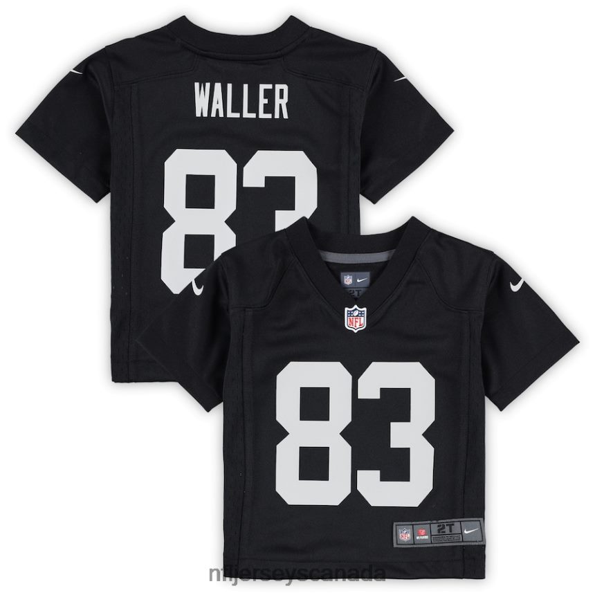 Kids Las Vegas Raiders Darren Waller Nike Black Game Jersey Clothing NFL TBXFR61361
