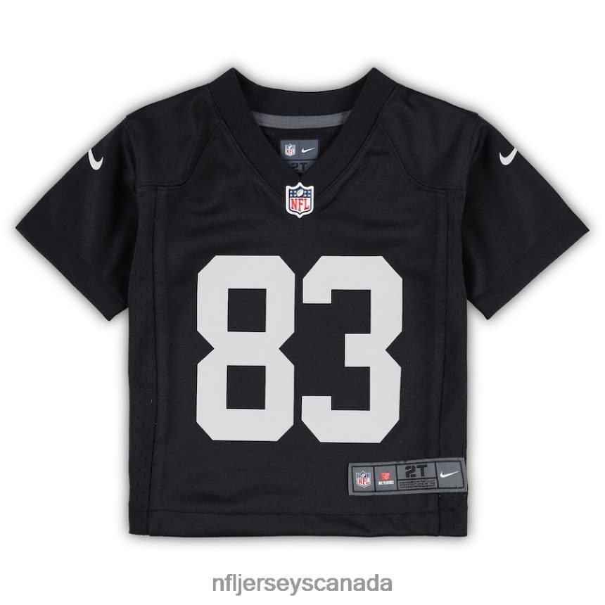 Kids Las Vegas Raiders Darren Waller Nike Black Game Jersey Clothing NFL TBXFR61361