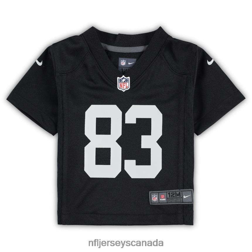 Kids Las Vegas Raiders Darren Waller Nike Black Player Game Jersey Clothing NFL TBXFR6953