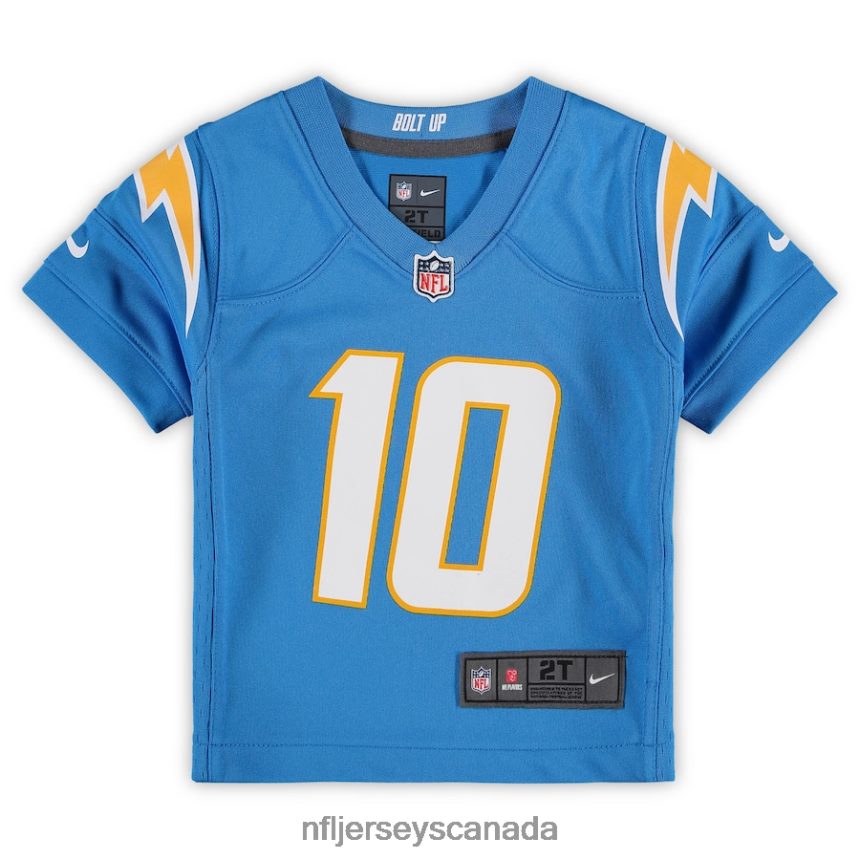 Kids Los Angeles Chargers Justin Herbert Nike Powder Blue Game Jersey Clothing NFL TBXFR61363