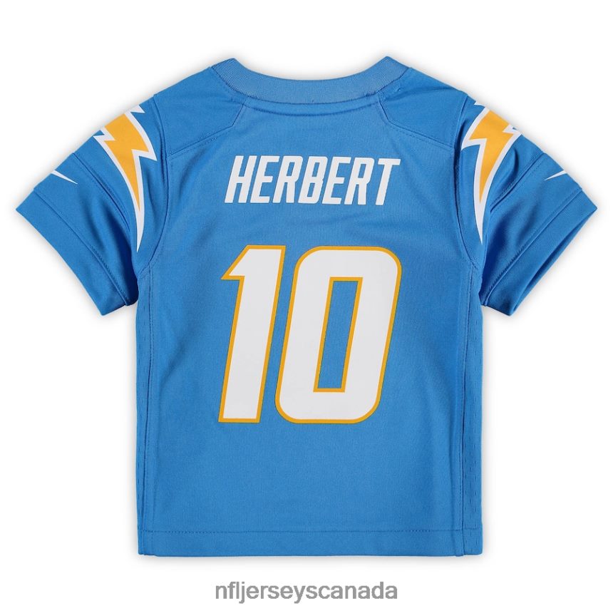 Kids Los Angeles Chargers Justin Herbert Nike Powder Blue Game Jersey Clothing NFL TBXFR61363