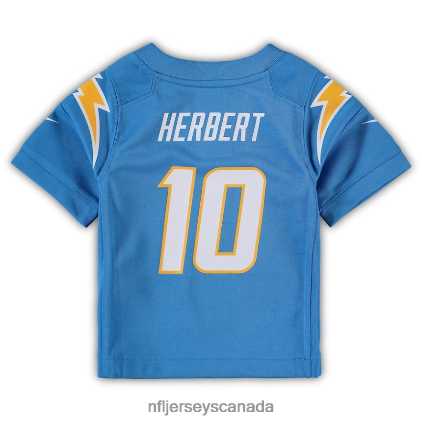 Kids Los Angeles Chargers Justin Herbert Nike Powder Blue Game Jersey Clothing NFL TBXFR6765