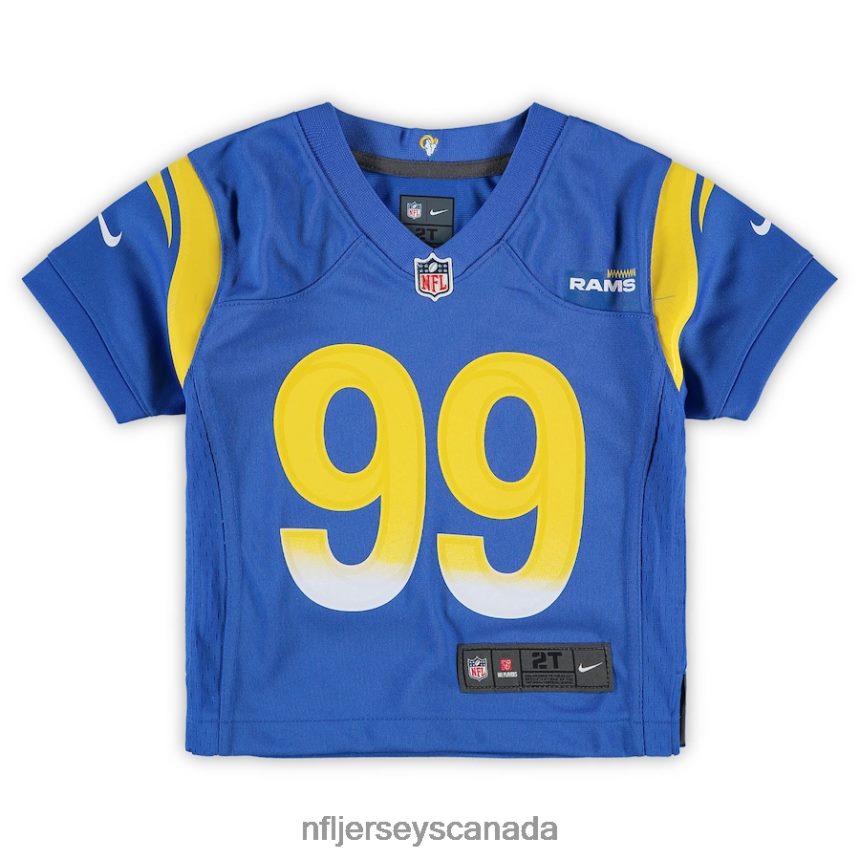 Kids Los Angeles Rams Aaron Donald Nike Royal Game Jersey Clothing NFL TBXFR6783