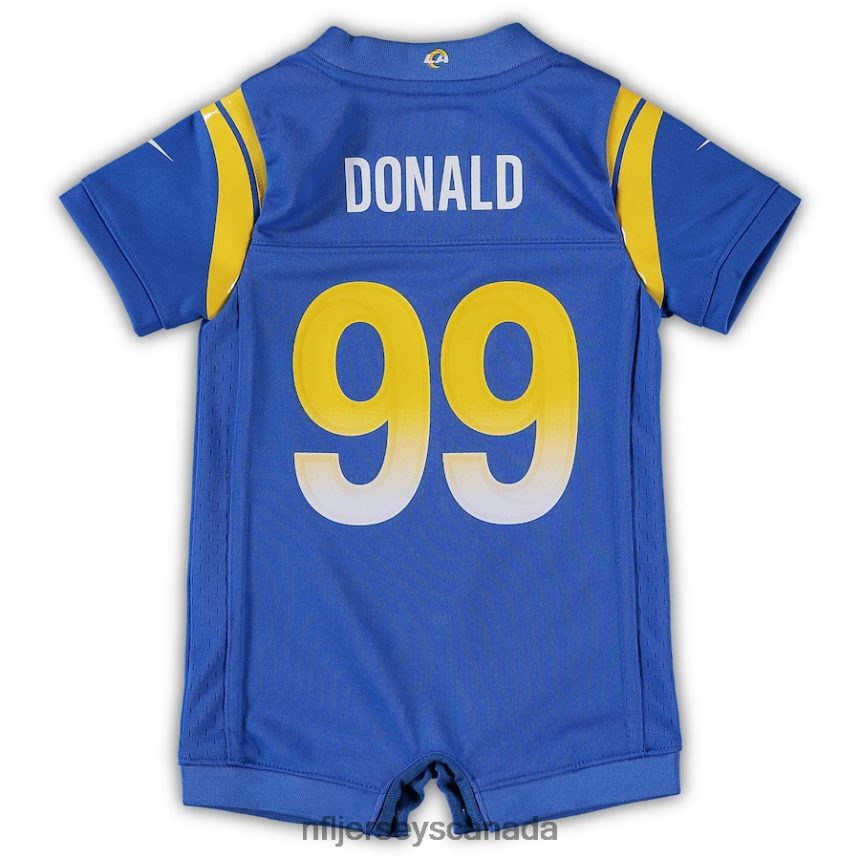 Kids Los Angeles Rams Aaron Donald Nike Royal Game Romper Jersey Clothing NFL TBXFR6697