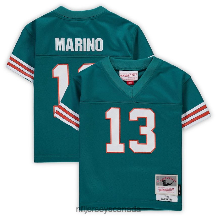 Kids Miami Dolphins Dan Marino Mitchell  Ness Aqua 1984 Retired Legacy Jersey Clothing NFL TBXFR61553