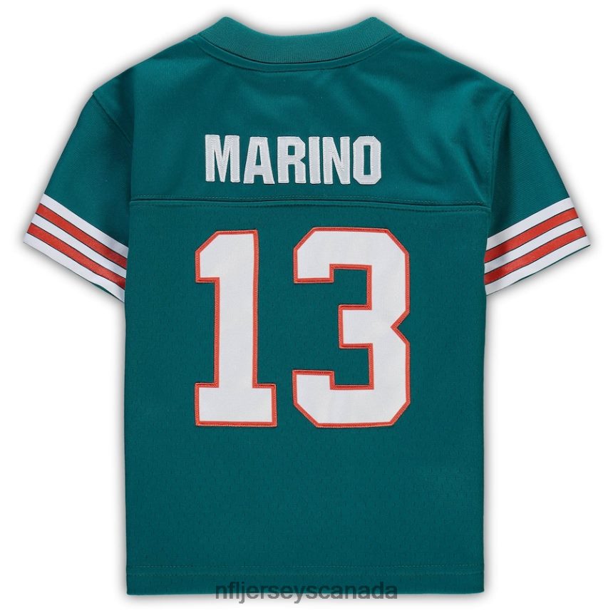 Kids Miami Dolphins Dan Marino Mitchell  Ness Aqua 1984 Retired Legacy Jersey Clothing NFL TBXFR61553