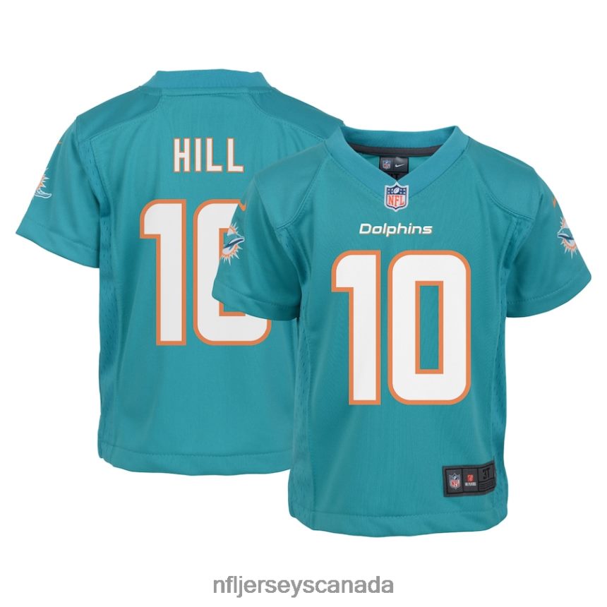 Kids Miami Dolphins Tyreek Hill Nike Aqua Game Jersey Clothing NFL TBXFR62083