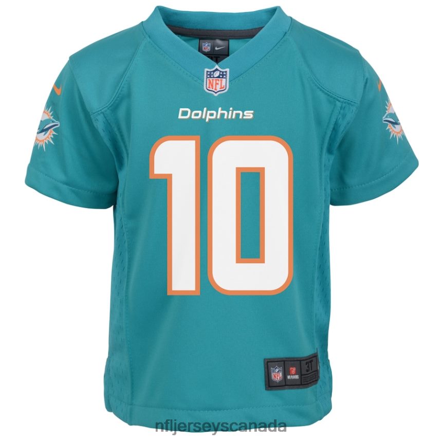Kids Miami Dolphins Tyreek Hill Nike Aqua Game Jersey Clothing NFL TBXFR62083