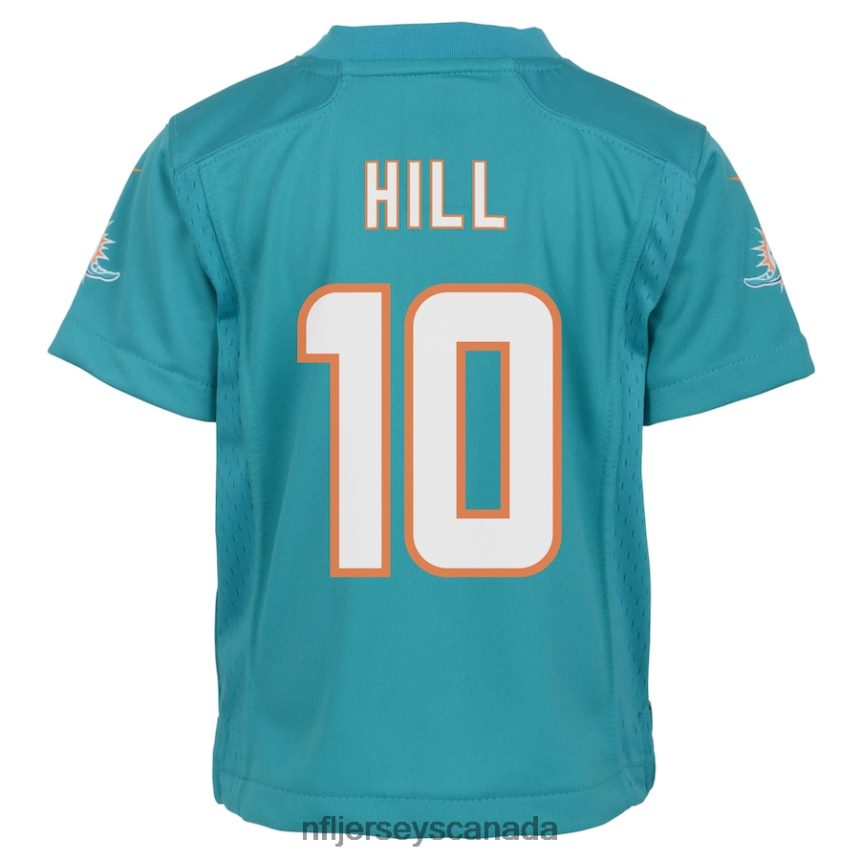 Kids Miami Dolphins Tyreek Hill Nike Aqua Game Jersey Clothing NFL TBXFR62083