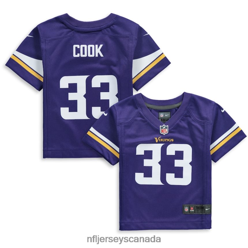 Kids Minnesota Vikings Dalvin Cook Nike Purple Player Game Jersey Clothing NFL TBXFR62660